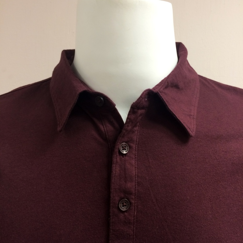 DKNY Jeans Burgundy Polo Shirt - Picture 5 of 9